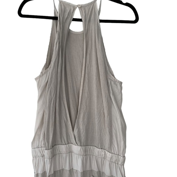 Young Fabulous & Broke Diego Jumpsuit Large Linen Tencel Beige Oatmeal Haze YFB - Picture 6 of 9